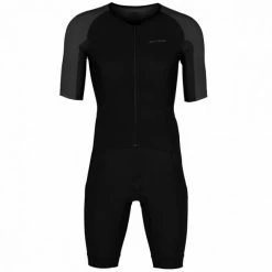 Orca Athlex Aero Race Trisuit Korte Mouw Zwart/zilver Heren