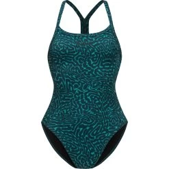 Orca Core One Piece Thin Strap Swimsuit Women - Green Diploria