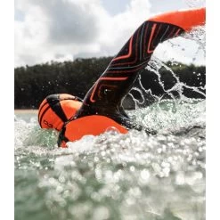Orca Openwater Hi Vis Neopreen Badmuts - High Vis Orange NA41 -ORCA Verkoopwinkel orca openwater neoprene hi vis hood high vis orange na41 22 1478967